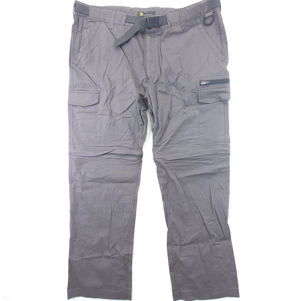 The BC Clothing Co. Men’s Convertible Gray Cargo Pants Outdoors Size XXL 32